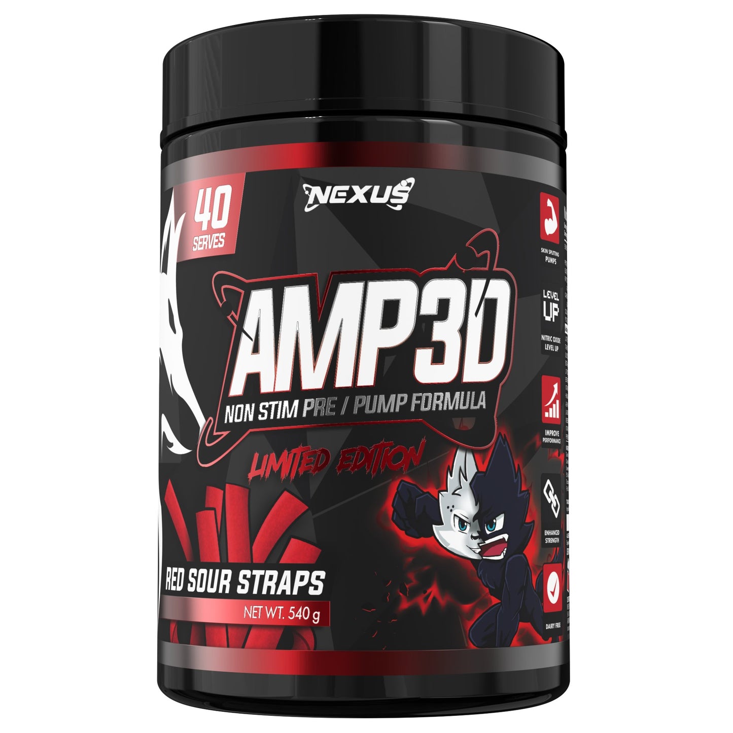 NEXUS NUTRITION - AMP3D Non - Stim PUMP Pre - Workout - Nexus Nutrition - The Juicebox Supplements.