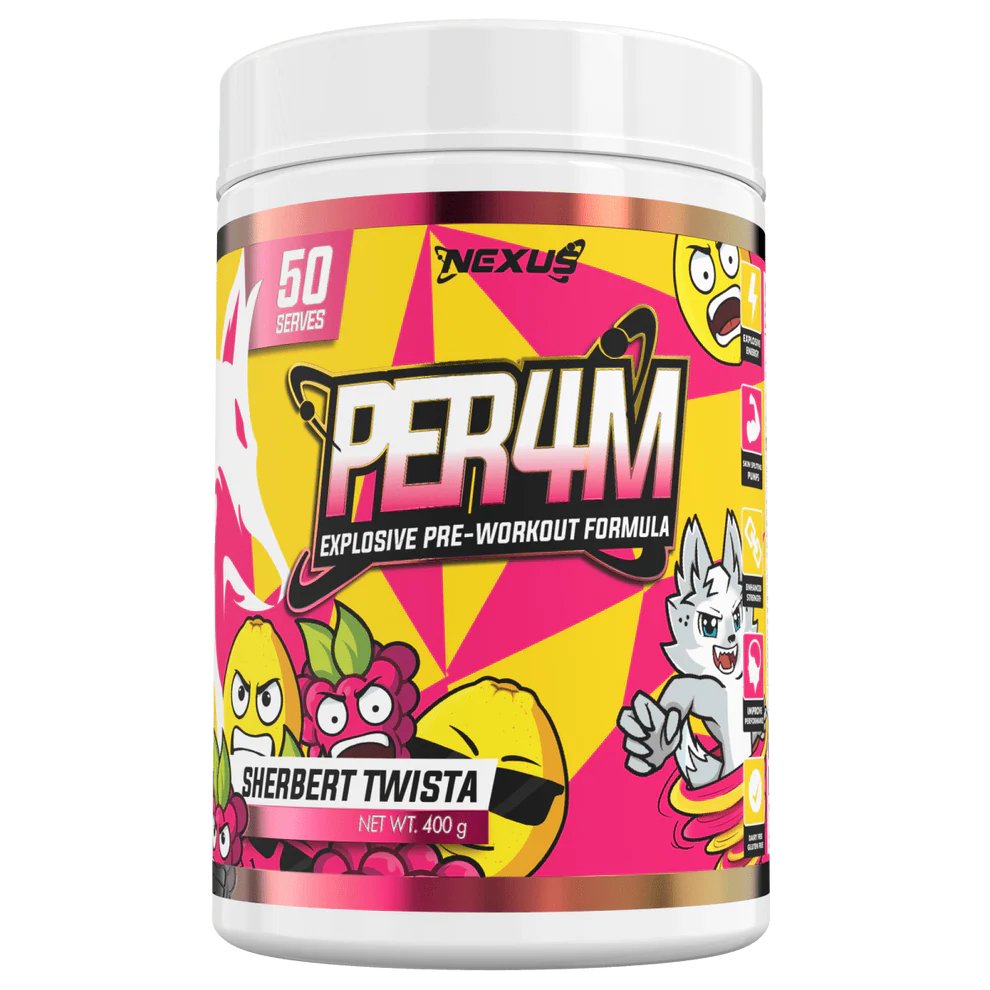 NEXUS NUTRITION - PER4M Pre - Workout - Nexus Nutrition - The Juicebox Supplements.