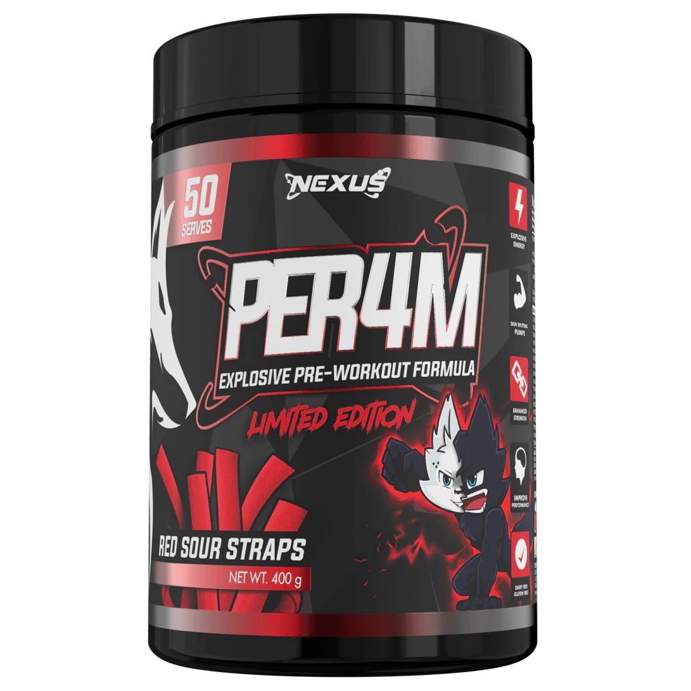 NEXUS NUTRITION - PER4M Pre - Workout - Nexus Nutrition - The Juicebox Supplements.