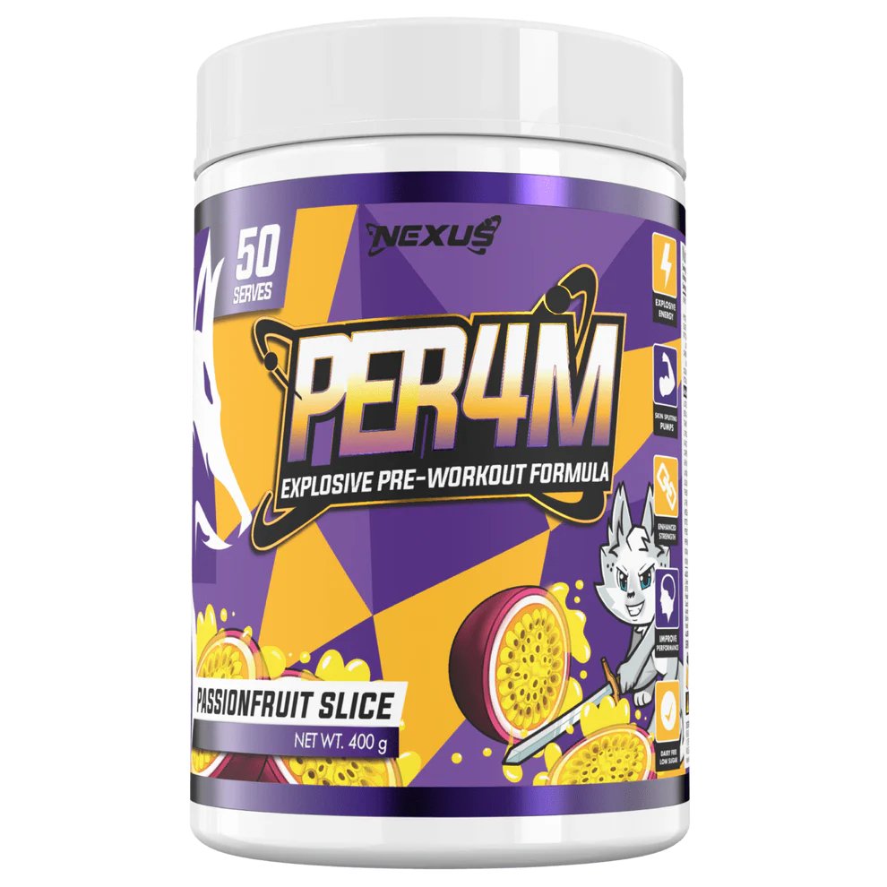 NEXUS NUTRITION - PER4M Pre - Workout - Nexus Nutrition - The Juicebox Supplements.